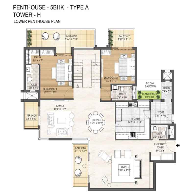 5 BHK Penthouse